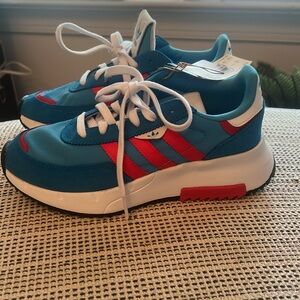 adidas Originals Retropy F2 (Big Kids) Red/Blue Size 5.5 US